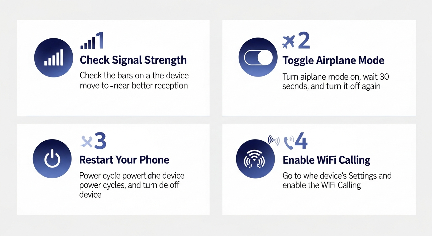 O2 network coverage infographic showing UK coverage map, signal strength indicators, 4G/5G networks, and WiFi calling